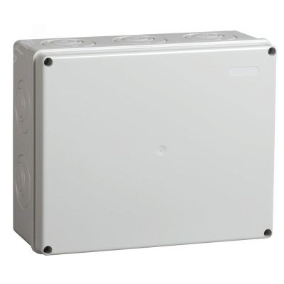 Коробка расп. КМ41342 о/п 240х195х90мм м/пл. IP55 7035 UKO10-240-195-090-K52-55