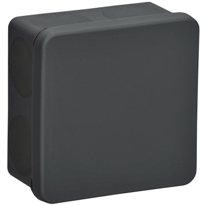 Коробка расп. КМ42435 о/п 80х80х40мм IP67 8 вв. черная UKO21-080-080-040-K02-66