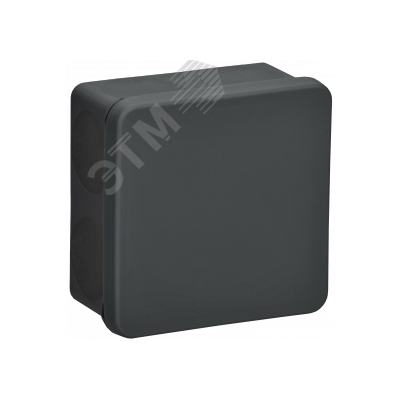 Коробка расп. КМ42455 о/п 100х100х50мм IP67 8 вв. черная UKO21-100-100-050-K02-66