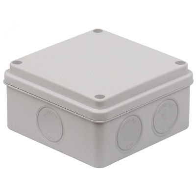 Коробка распределительная ОП 100х100х50мм двухкомпонентная 7 вводов IP66 сер. 67250