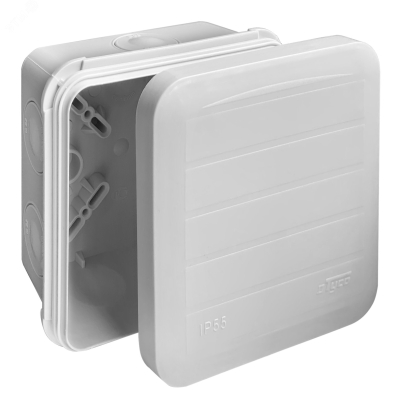 Коробка распределительная ОП 85х85х45мм двухкомпонентная 8 вводов IP65 сер. 67240