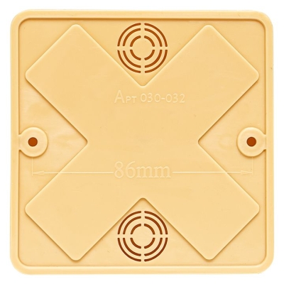 Коробка разветвительная КМР-030-032кг (100х100х28) с клеммником свет plc-kmr-030-032kg-s