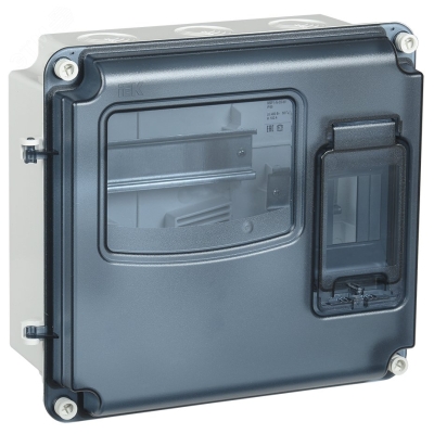 Корпус ЩУРн-П 1/3 Krepta 3 IP66 PC пластик. MSP1-N-03-66-L