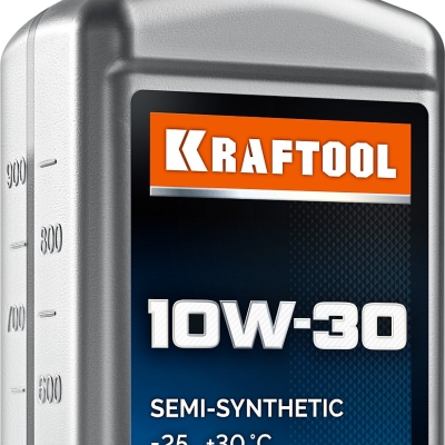 KRAFTOOL 10W-30, 1 л, полусинтетическое масло для 4-тактных двигателей (41510-1)