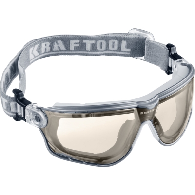 KRAFTOOL ASTRO прозрачные защитные очки, открытые, антибликовое покрытие, наголовная лента, оптический класс 1 (11009)