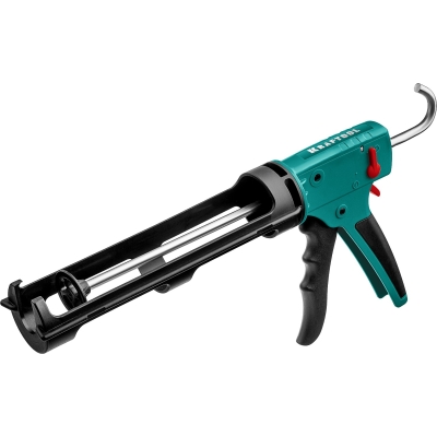 KRAFTOOL GRAND 2-in-1 310 мл, антикапельная система, скелетный пистолет для герметика (06674)