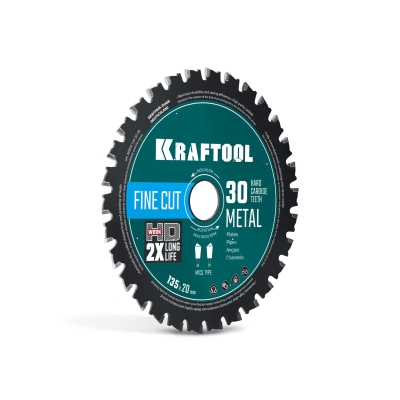 KRAFTOOL Metal Cut 135 х 20 мм, 30Т, диск пильный по металлу и стали (36954-135-20-30)