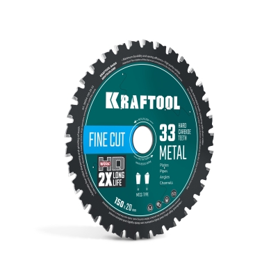 KRAFTOOL Metal Cut 150 х 20 мм, 33Т, диск пильный по металлу и стали (36954-150-20-33)