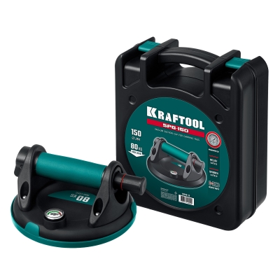 KRAFTOOL SPG-150 80 кг, 150 мм, манометр, вакуумная присоска с манометром (33256-15)