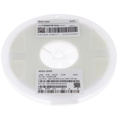 KSE-CC1206-0.1uF 100V X7R 10%
