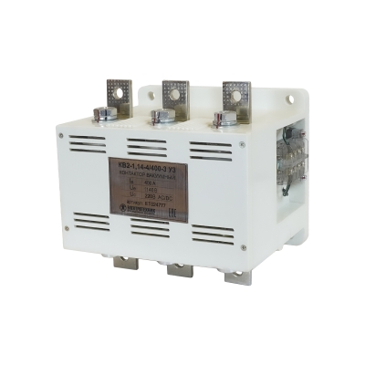 КВ2-1,14-4/400-3 У3, 3п, 400А, 220В AC/DC, 2з+1р, нереверсивный, без реле, IP00, ЭЛЕКТРОТЕХНИК