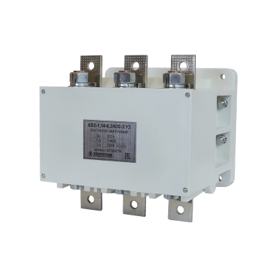 КВ2-1,14-6,3/630-3 У3, 3п, 630А, 220В AC/DC, 2з+1р, нереверсивный, без реле, IP00, ЭЛЕКТРОТЕХНИК