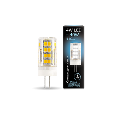 Лампа LED G4 AC185-265V 4W 4100K керамика 1/10/200 107307204