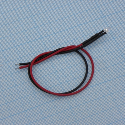 Led 3mm White - 12V (с провод.)