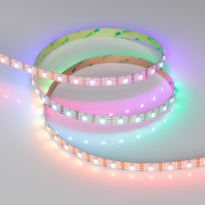 Лента SPI-B60-10mm 5V RGB-PX1-BPT (12 W/m, IP20, 5060) 037855