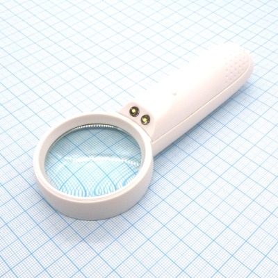 Линза х 5 ручная с подсветкой