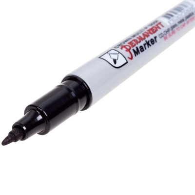 Маркер перманентный "Multi Marker Super Slim" 1мм пулевидный черн. 08-8001