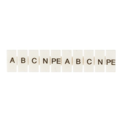 Маркеры для JXB-ST 6 с символами A, B, C, N, PE (10 штук) PROxima zb-st-6-A-PE