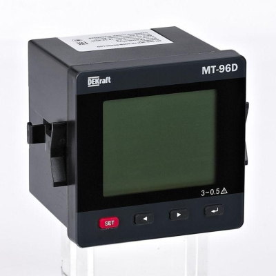 Мультиметр цифровой МТ-96D 3ф вх. 600В 5А RS-485 96х96мм LCD-дисплей 51428DEK