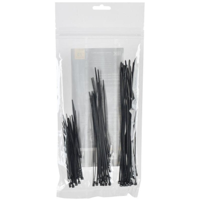 Набор хомутов 2.5х100^ 2.5х150^ 2.5х200 чер. (уп.75шт) UNH35-N02-075