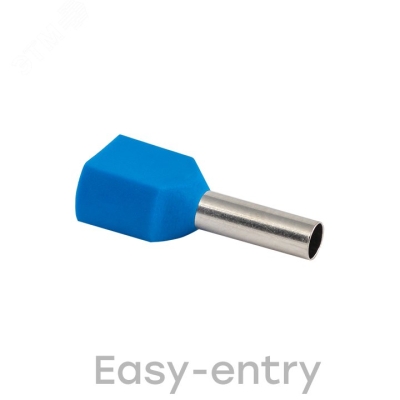 Наконечник штыревой втулочный изол. НШвИ(2) 2.5-10 (уп.50шт) nhvi2-2.5-10