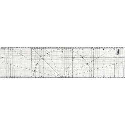 OLFA 150 х 600 мм, разметочная метрическая линейка (OL-MQR-15x60)
