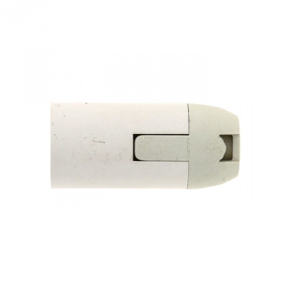 Патрон Е14 пластиковый подвесной термостойкий пластик бел. EKF PROxima(кр.1шт)