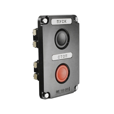 ПКЕ 112-2 У3, 10А, 660В, 2 элемента, чёрный и красный цилиндр, в нишу, IP40 (ЭТ)