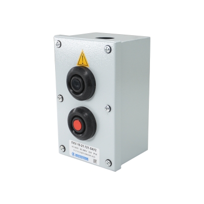 ПКУ-15-21.121-65У2 (D30мм, 1*черная, НО+НЗ + 1*красная, НО+НЗ, PG19, IP65) ПРОФИ, ЭЛЕКТРОТЕХНИК