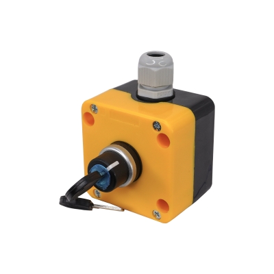 ПКУ22-1345-65У1, 1 переключатель на 2 положения с фиксацией (НО+НЗ), IP65 (ЭТ)