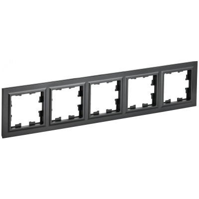 Рамка 5-м BRITE РУ-5-БрЧ черн. BR-M52-K02