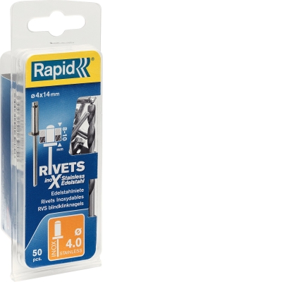 RAPID 4.0 х 14 мм, 50 шт, нержавеющая заклепка (5000395)