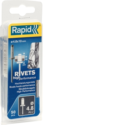 RAPID 4.8 х 10 мм, 50 шт, алюминиевая заклепка (5000387)