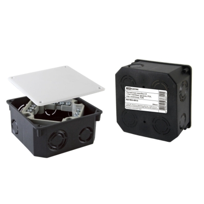 Распаячная коробка СП 110х110х50мм, крышка, IP20, инд. штрихкод, TDM (кр.60шт) [SQ1402-0915]