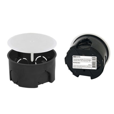 Распаячная коробка СП D103х50мм, крышка, IP20, инд. штрихкод, TDM (кр.60шт) [SQ1402-0913]