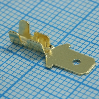 Разъем плоский неизолированный (папа) РП-П 1.5-(4.8)