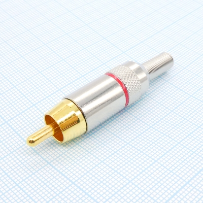 RCA278 Gold штырь с хв. RG59