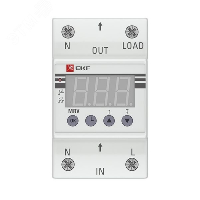 Реле напряжения с дисплеем MRV 32А PROxima MRV-32A