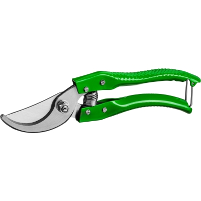 РОСТОК PC-25, 200 мм, углеродистая сталь, закаленные лезвия, стальные эргономичные рукоятки, плоскостной секатор (423009)