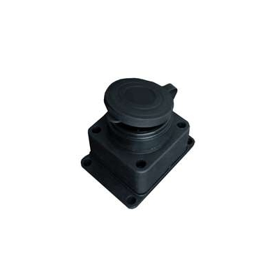 Розетка настенная 16А IP44 250В (еврослот) с заглушкой с заземл. каучук 602229