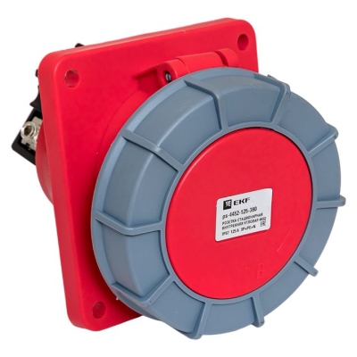 Розетка стационарная внутренняя угловая 4452 3Р+РЕ+N 125А 380В IP67 PROxima ps-4452-125-380