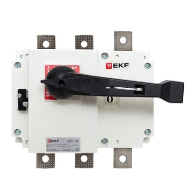 Рубильник-выключатель 3п 400А с рукояткой управления для прямой установки PowerSwitch PROxima psds-400-3