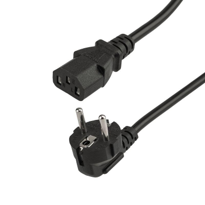 Шнур сетевой Евро 0.75кв.мм 1.8м (PE) (с заземлением) 11-1121