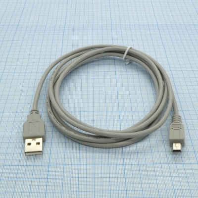 Шнур USB A (шт.) - mini USB (шт.) 1.8м
