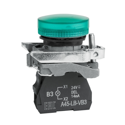Сигнальная лампа OptiSignal D22 C4-L-B3 зеленая металл 24VAC/DC XB4BVB3 332175