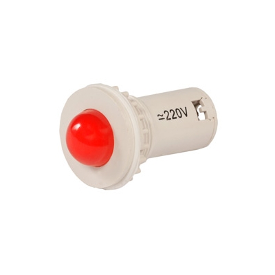 СКЛ-11-К-2-220, красная, 220В AC/DC, d=27, сила света 20 мКд, светодиодная коммутаторная лампа (ЭТ)