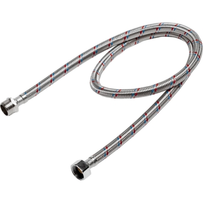 STAYER 1/2″, 1 м, гайка-штуцер, гибкая подводка для воды, Professional (51015-G/S-100)