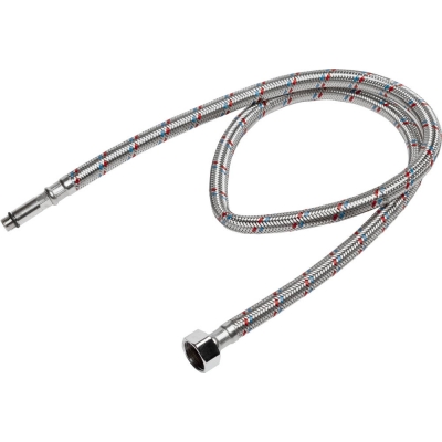STAYER 1/2″, 1 м, гайка-штуцер, гибкая подводка с удлиненным штуцером для смесителей, Professional (51017-100)