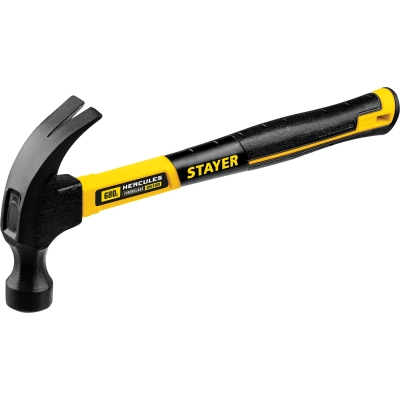 STAYER Fiberglass, 680 г, с фиберглассовой рукояткой, столярный молоток-гвоздодёр, Professional (2026)