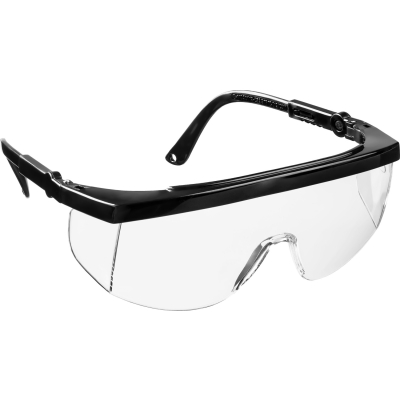 STAYER PRO-5R, открытого типа, прозрачные, монолинза с боковой защитой, защитные очки (2-110481)